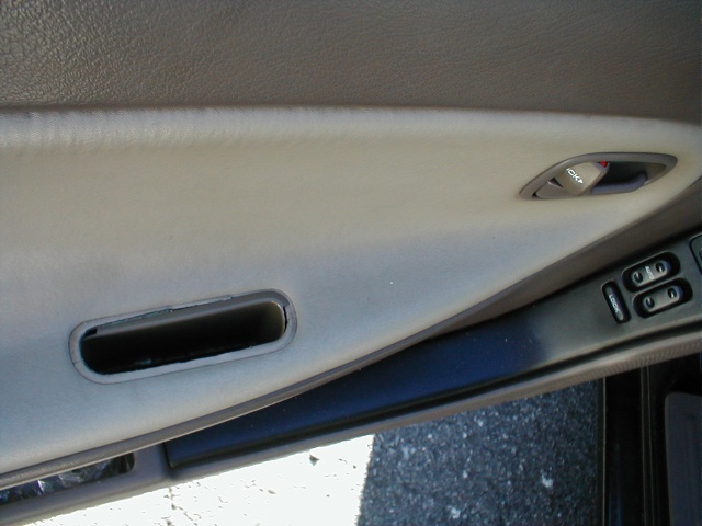 One of my next projects... Try and find a replacement for this broken door handle. It's got a nice little jagged edge that likes to pinch or cut me when I close the door.