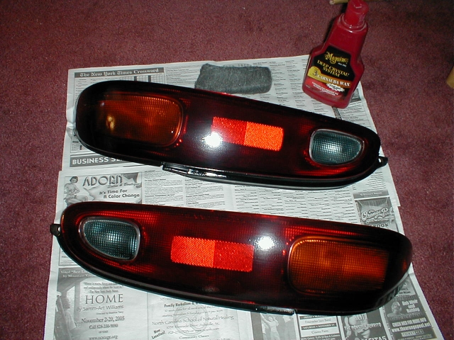 Carnauba wax, then take them back outside and...
