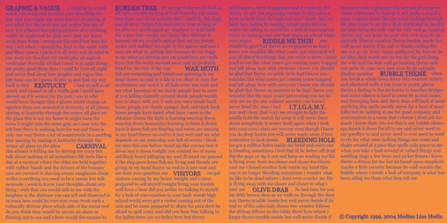CD Insert - Back